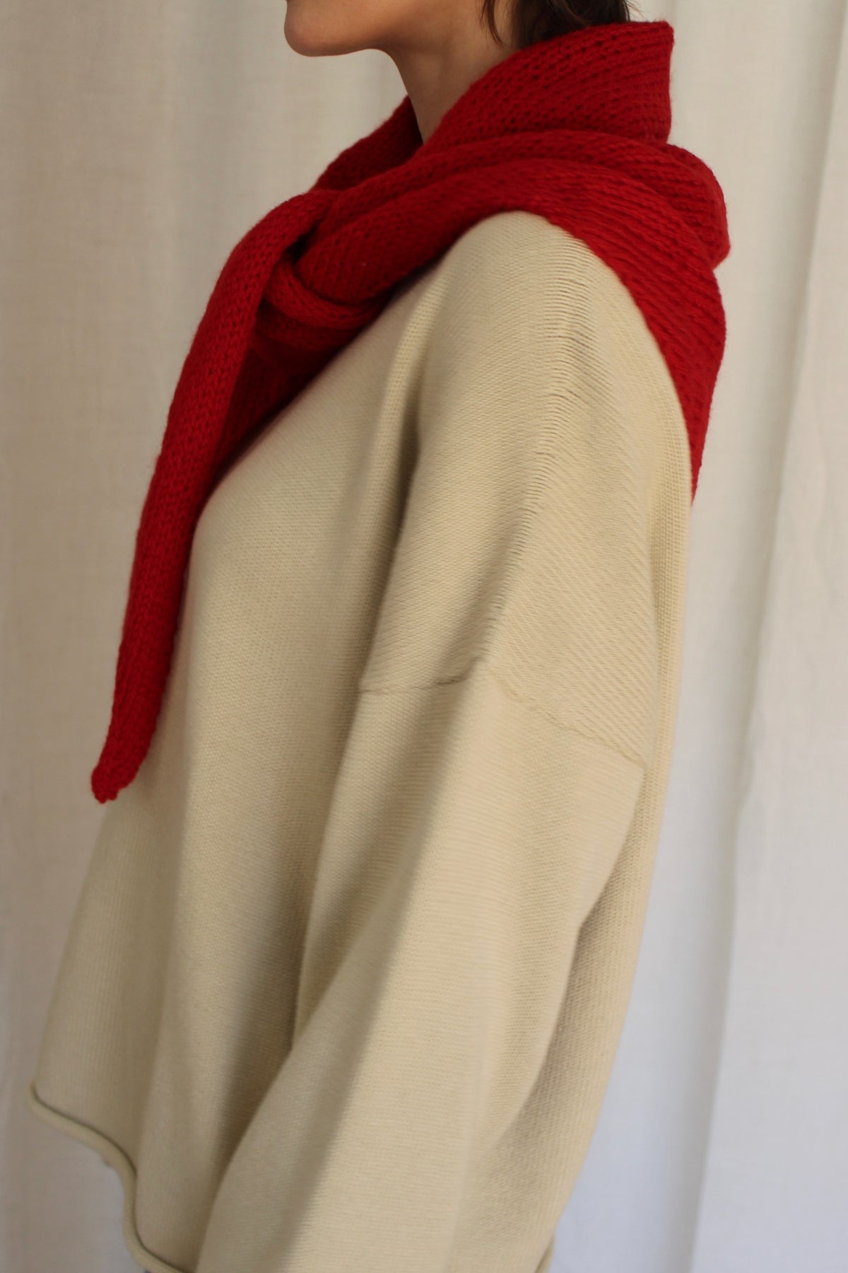Hand Knit Wool Shawl