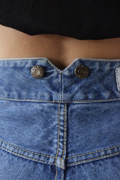 Vintage True Blue Pleated & Cuffed Denim