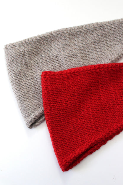 Hand Knit Wool Bandana