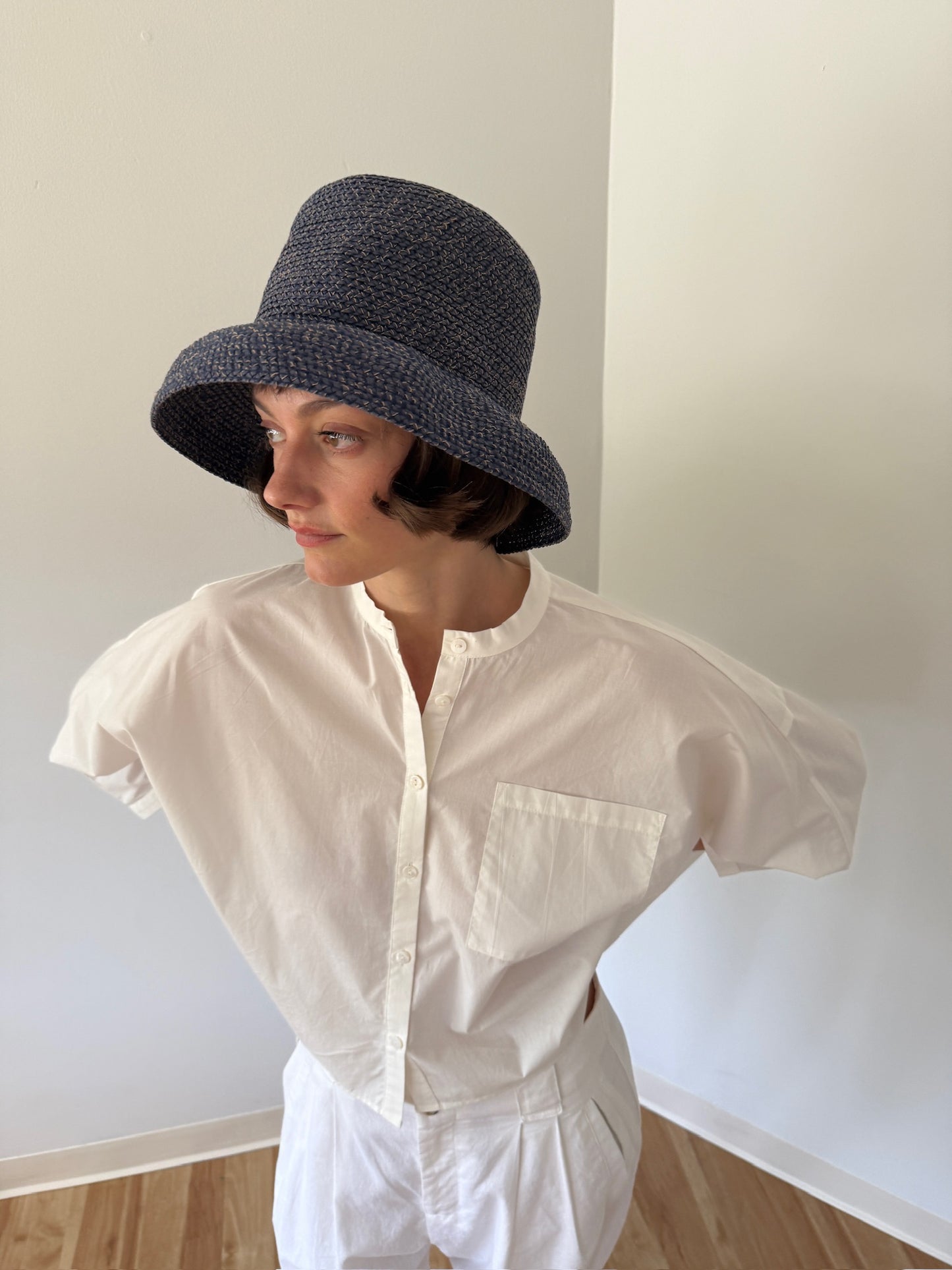 Vintage Ocean Woven Bucket Hat
