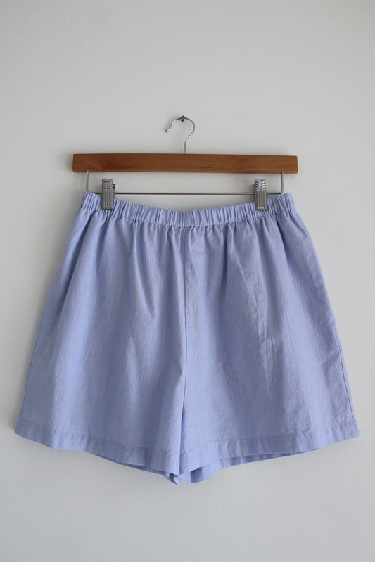 Dimitri Pinstripe Cotton Short