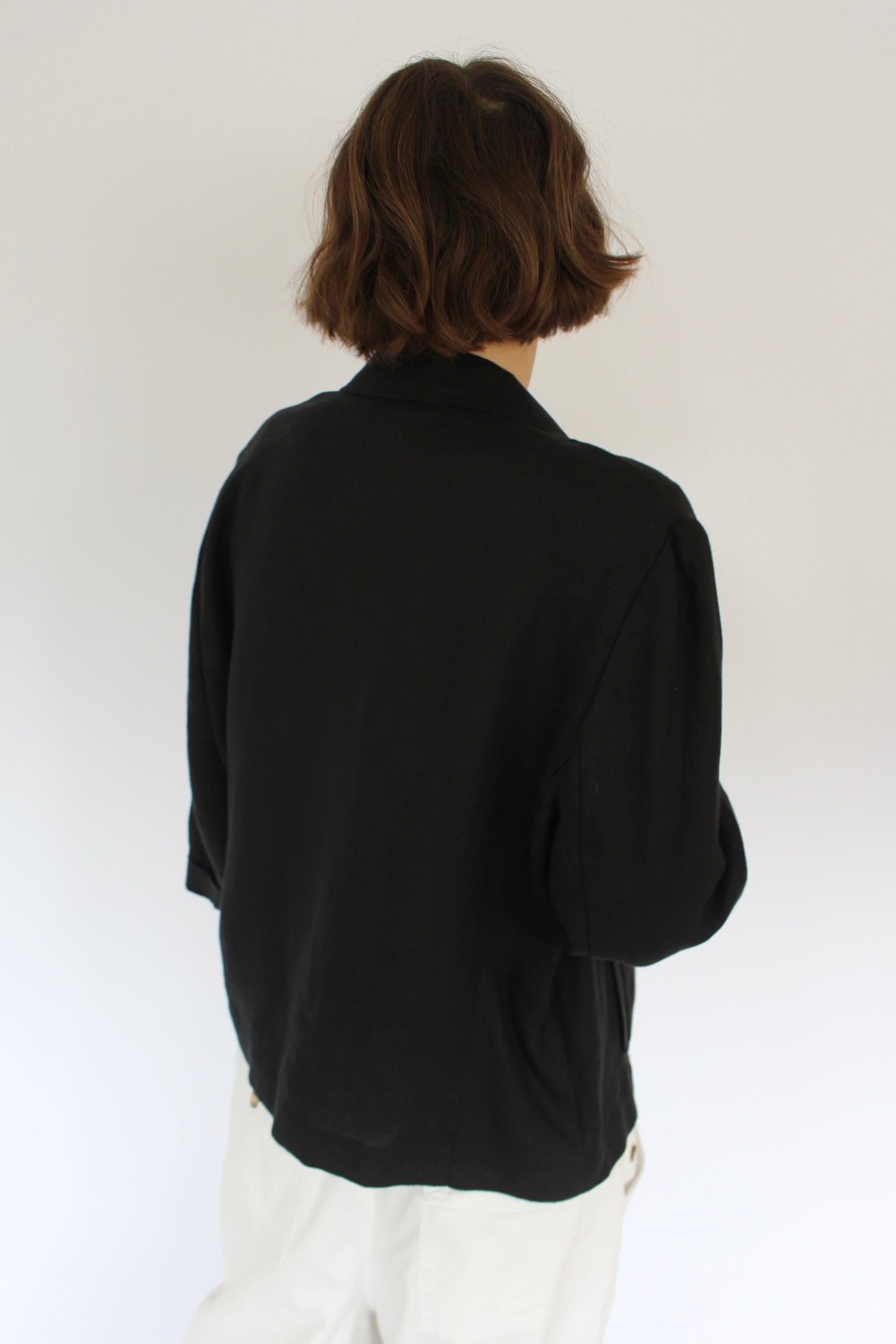 Vintage Cropped & Boxy Linen Light Jacket