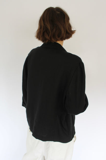 Vintage Cropped & Boxy Linen Light Jacket