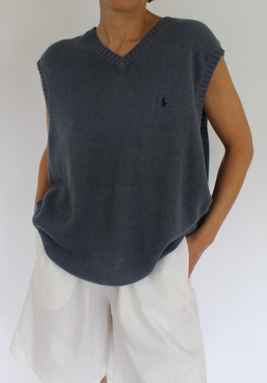 Ralph Lauren Ocean Linen Knit Vest