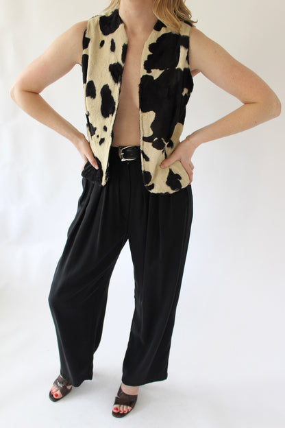Favorite Vintage Norma Kamali Patterned Zip Vest