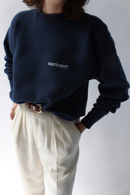 Sweet Vintage Nantucket Embroidered Sweatshirt