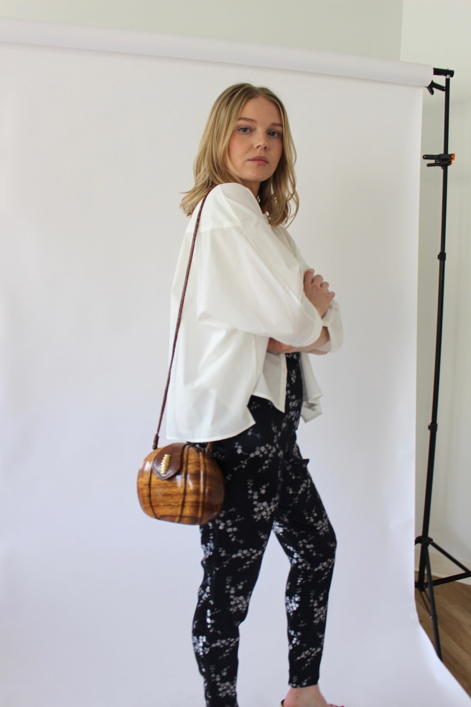 Vintage Embroidered Cherry Blossom Satin Pant – NA NIN