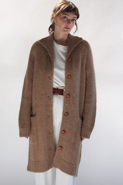 Martie Knitted Suri Alpaca Coat