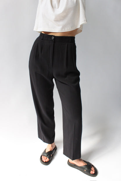 Vintage Onyx Tailored Trousers