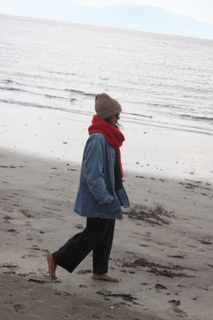 CeCe Knitted Alpaca Scarf