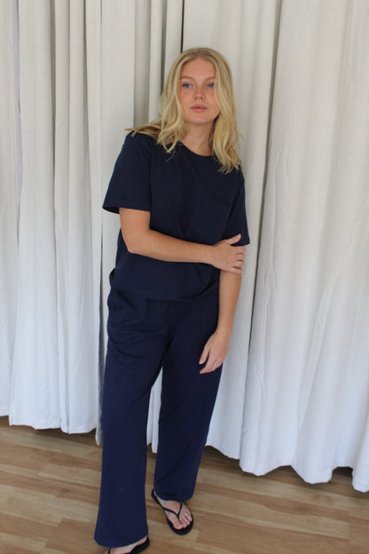 Jo Jersey Cotton Pocket Tee