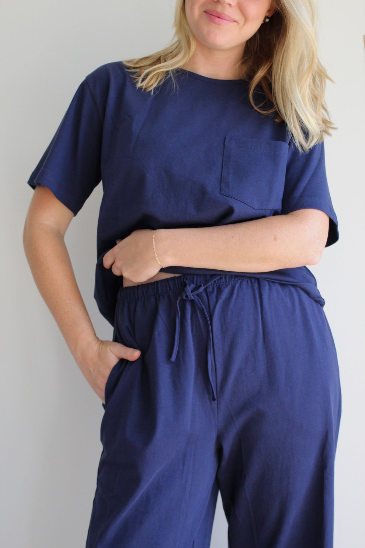 Jo Jersey Cotton Pocket Tee