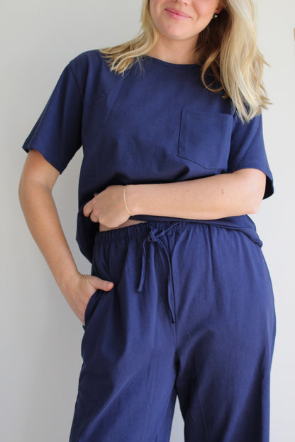 Jo Jersey Cotton Pocket Tee