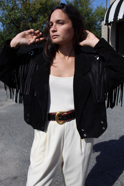 Stunning Vintage Laurél Statement Leather Belt
