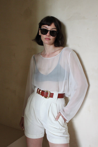 Esme Sheer Silk Blouse