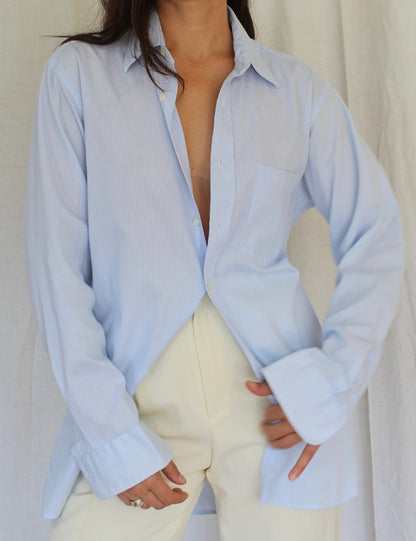Vintage Embroidered Christian Dior Sky Button Down