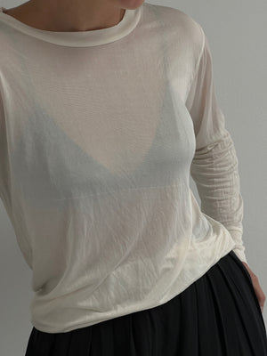 Vintage Sheer Thermal Silk Long Sleeve