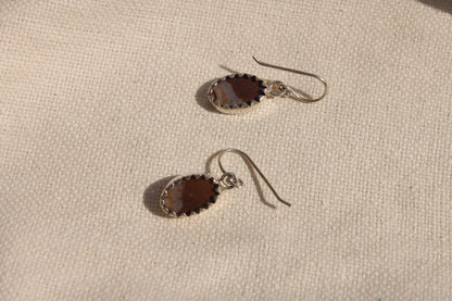 90s Sterling Silver Butterfly Wing Drop Earrings