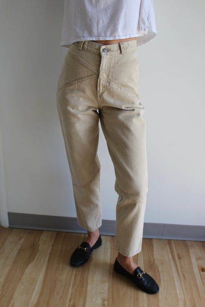 Vintage Calvin Klein Sand Pieced Denim