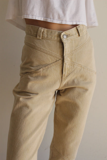 Vintage Calvin Klein Sand Pieced Denim