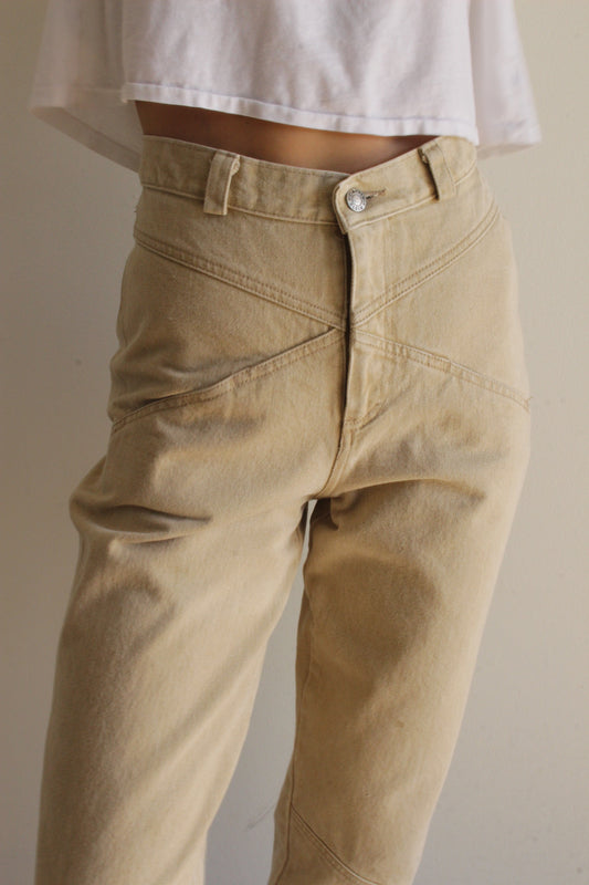 Vintage Calvin Klein Sand Pieced Denim
