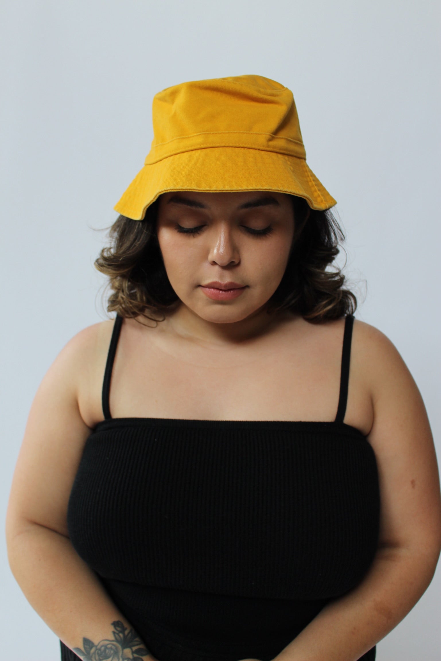 90s Sunflower Woven Bucket Hat – NA NIN