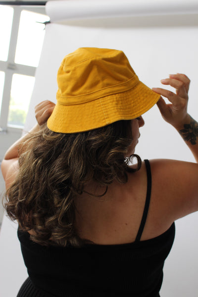 90s Sunflower Woven Bucket Hat – NA NIN