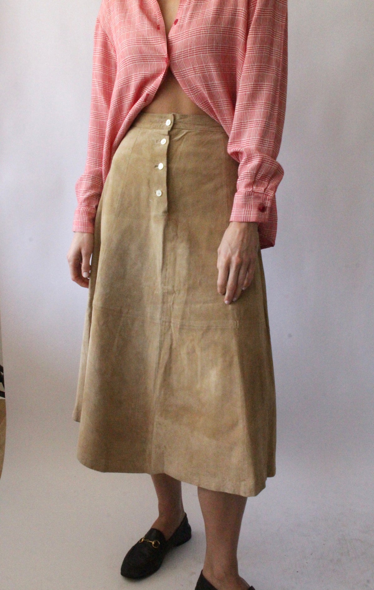 Vintage Calvin Klein Sport Suede Skirt