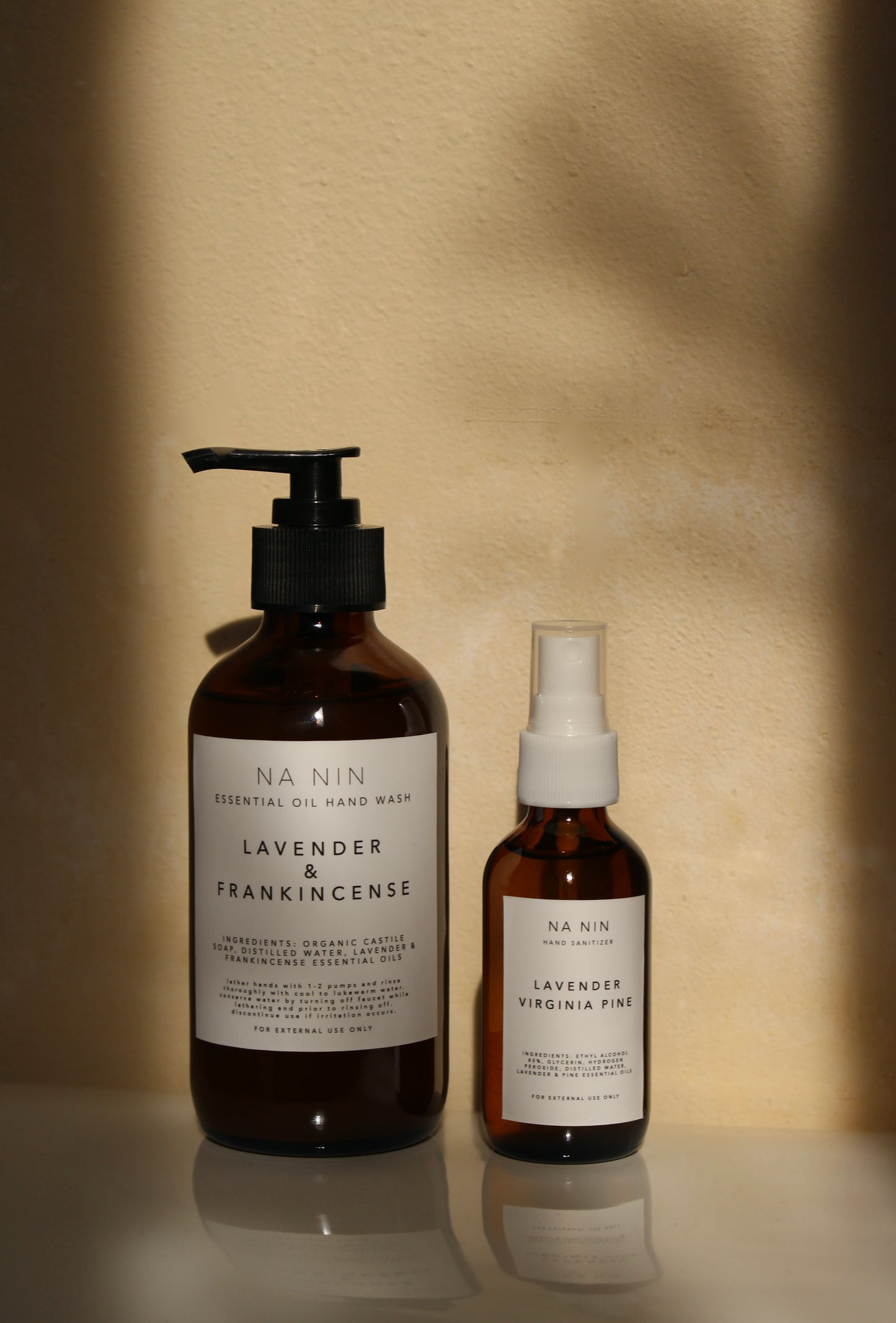 Essential Oil Hand Wash & Hand Sanitizer Set