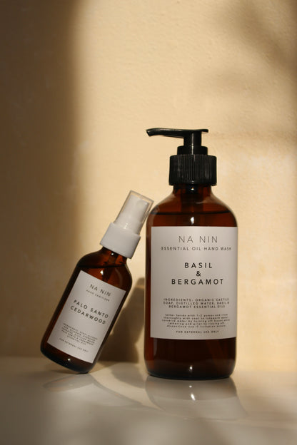 Essential Oil Hand Wash & Hand Sanitizer Set