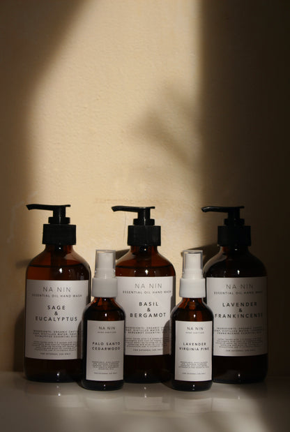 Essential Oil Hand Wash & Hand Sanitizer Set