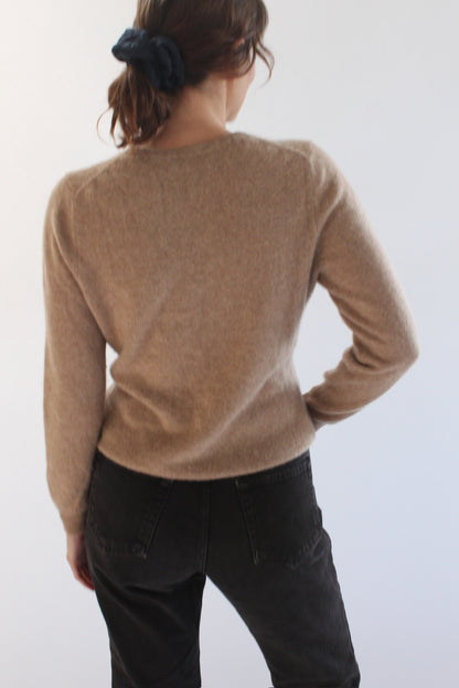 90s Petite Camel Cashmere Knit