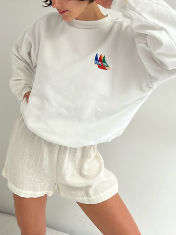 Vintage Cancun Embroidered Sweatshirt