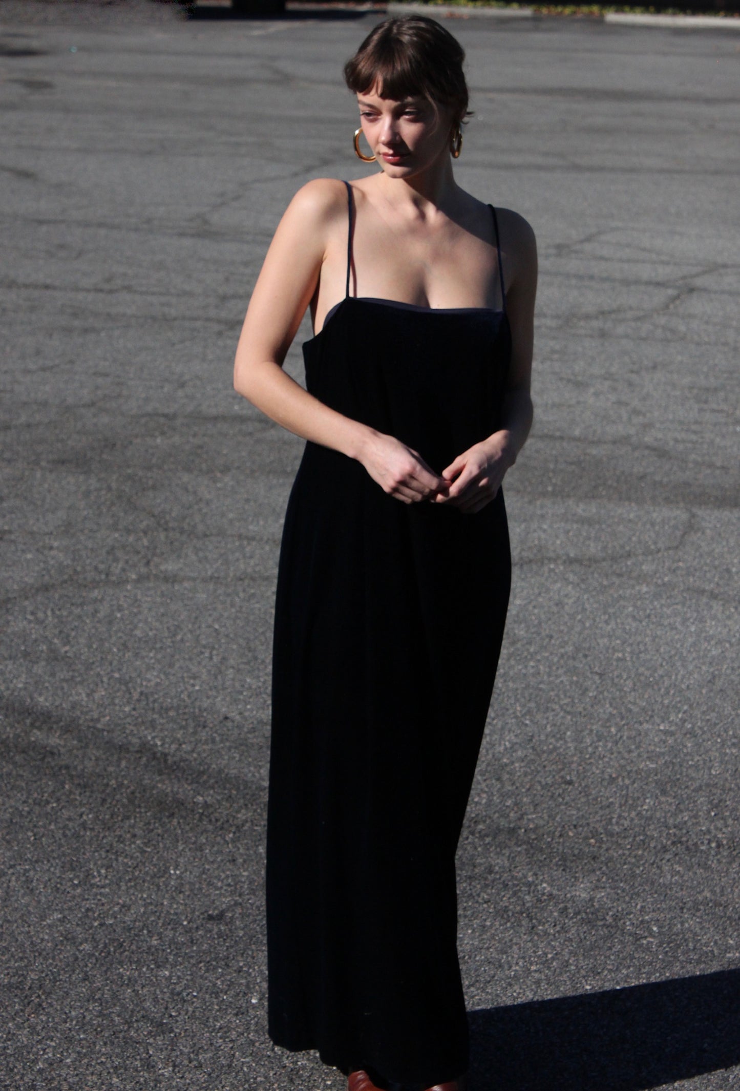 Vintage Midnight Velvet Gown