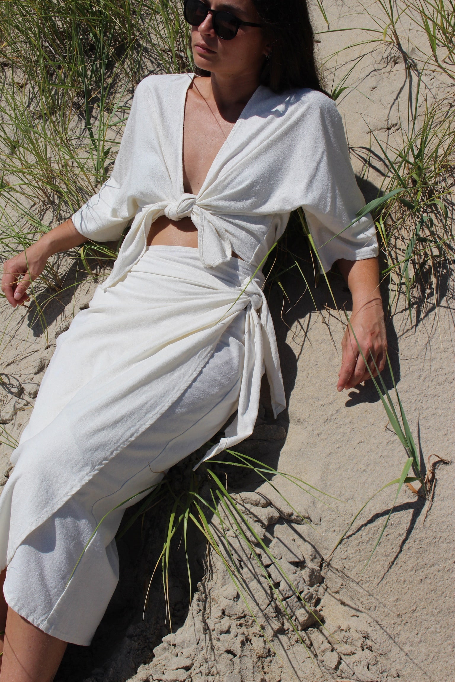 Bobbie Raw Silk Tie Top – NA NIN