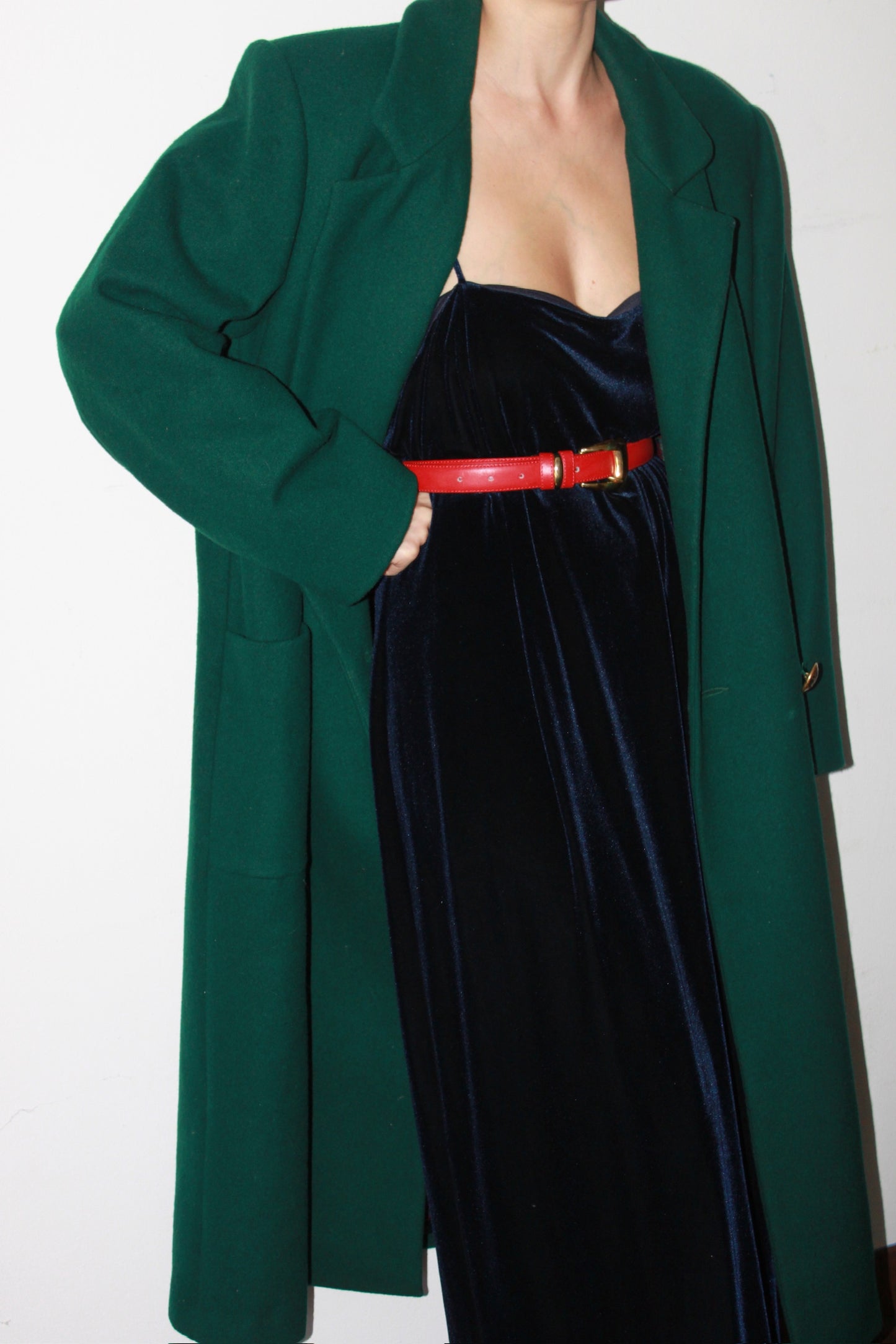 Vintage Midnight Velvet Gown