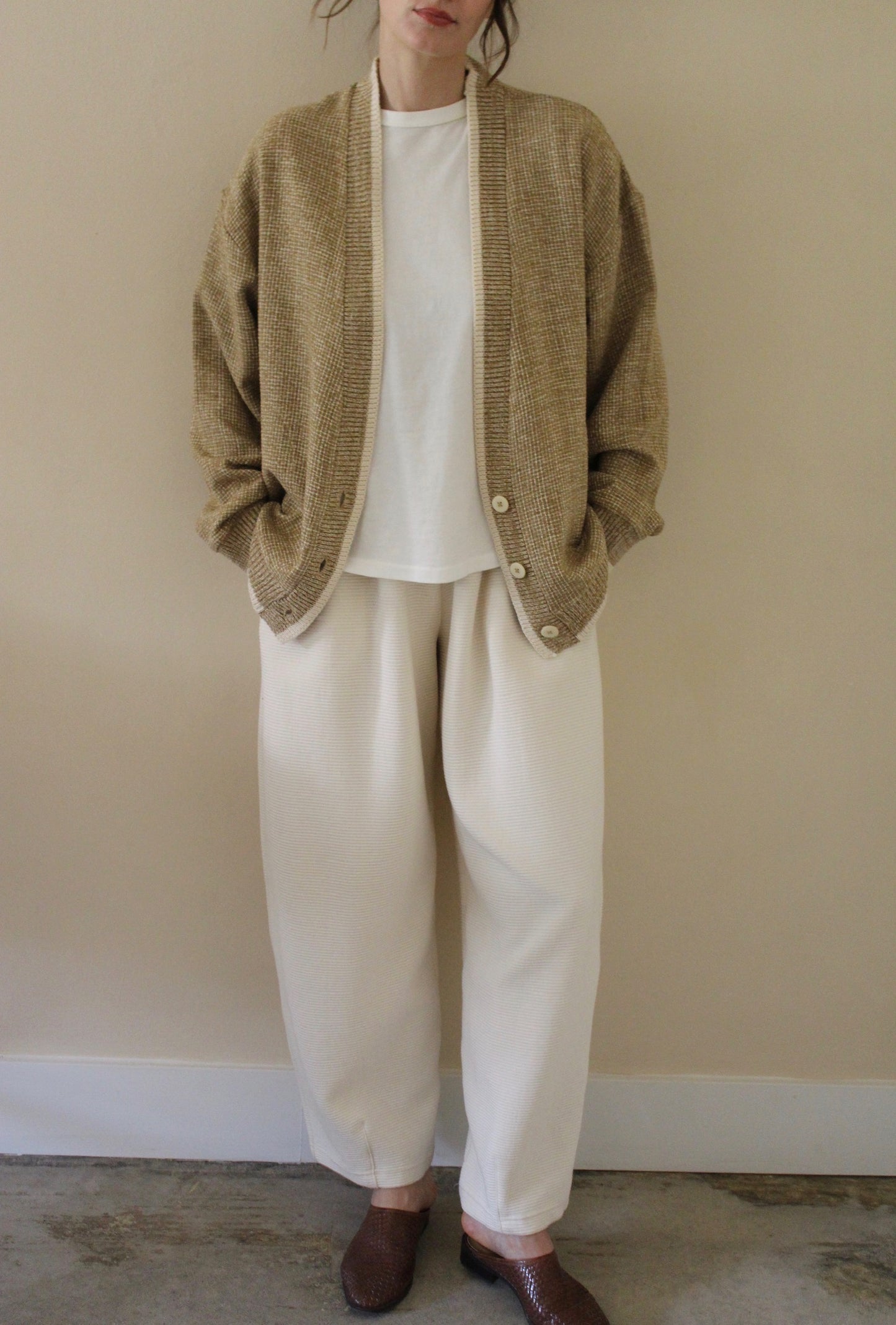 Raymond Basketweave Silk Knit Cardigan