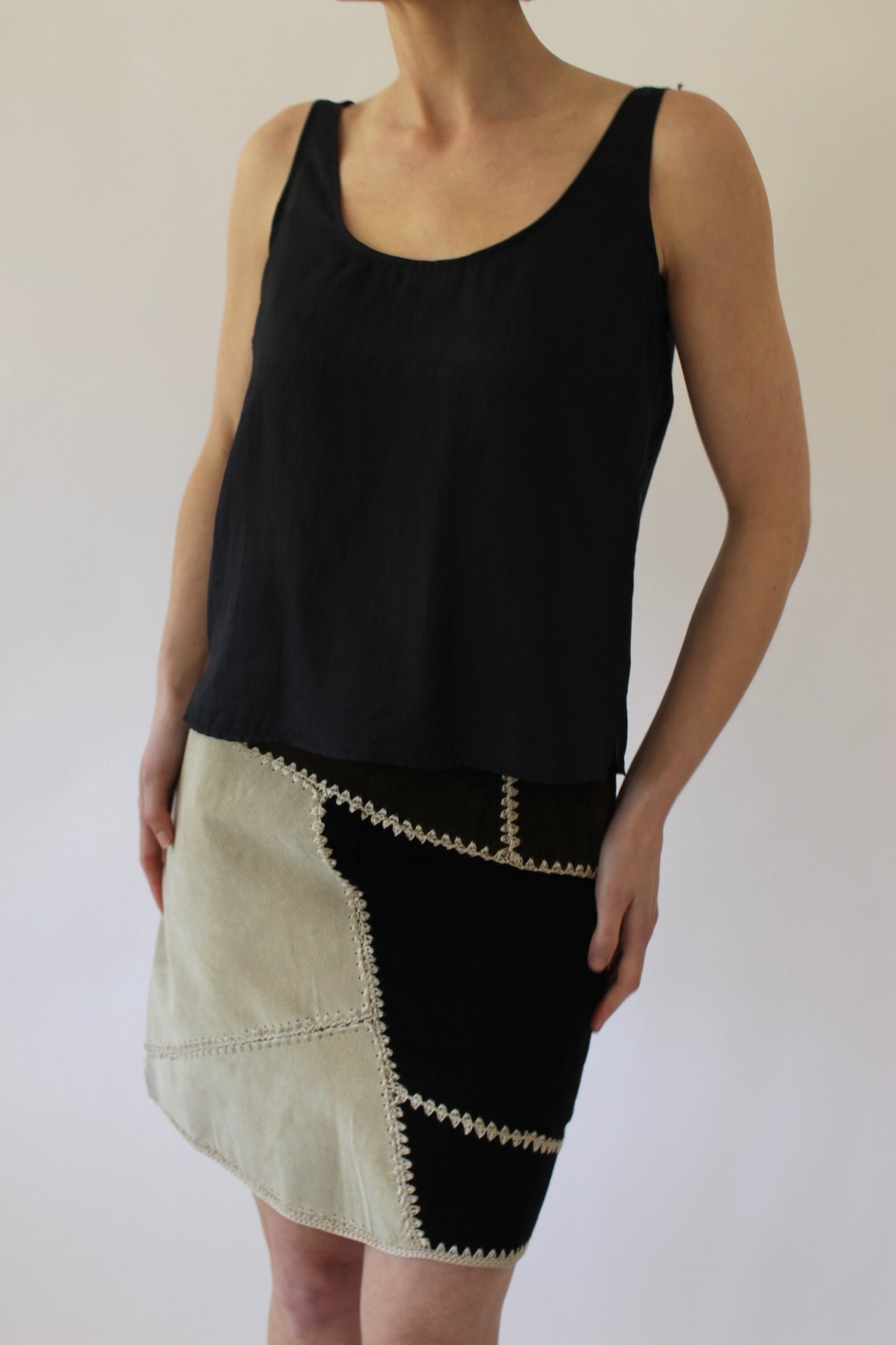 Vintage Onyx Paperthin Silk Tank Top