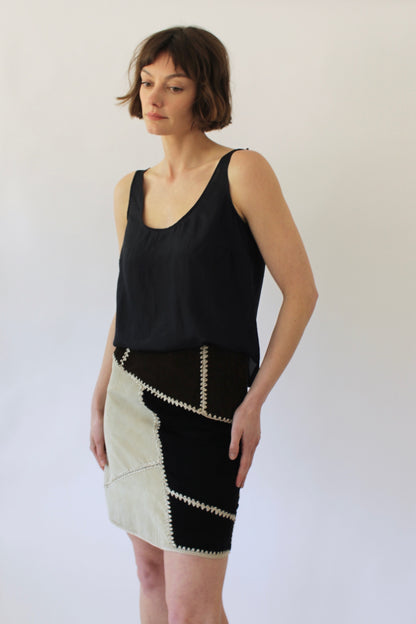 Vintage Onyx Paperthin Silk Tank Top