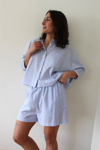 Adrian Pinstripe Cotton Top