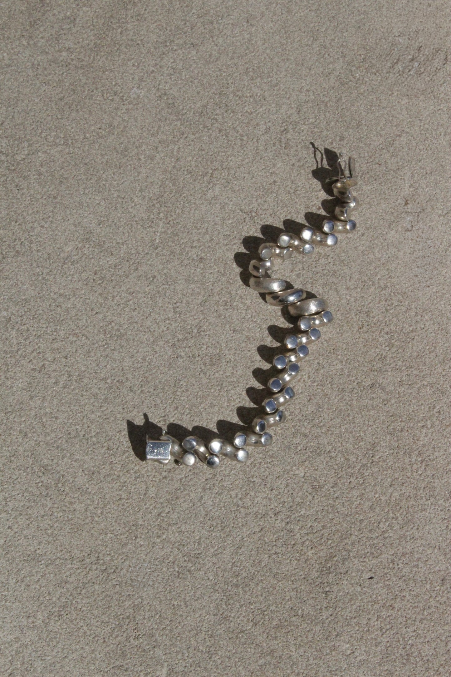 Vintage Italian Sterling Silver San Marco Link Bracelet