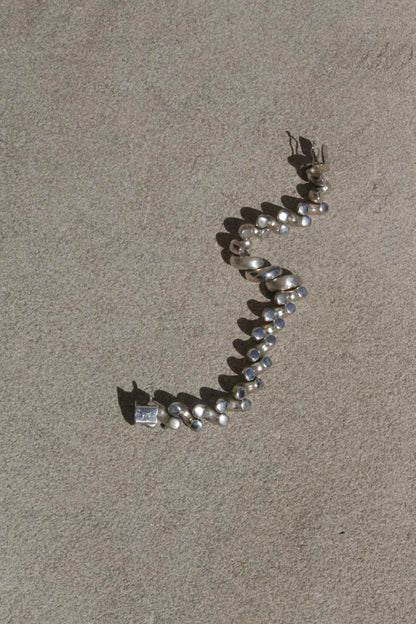 Vintage Italian Sterling Silver San Marco Link Bracelet