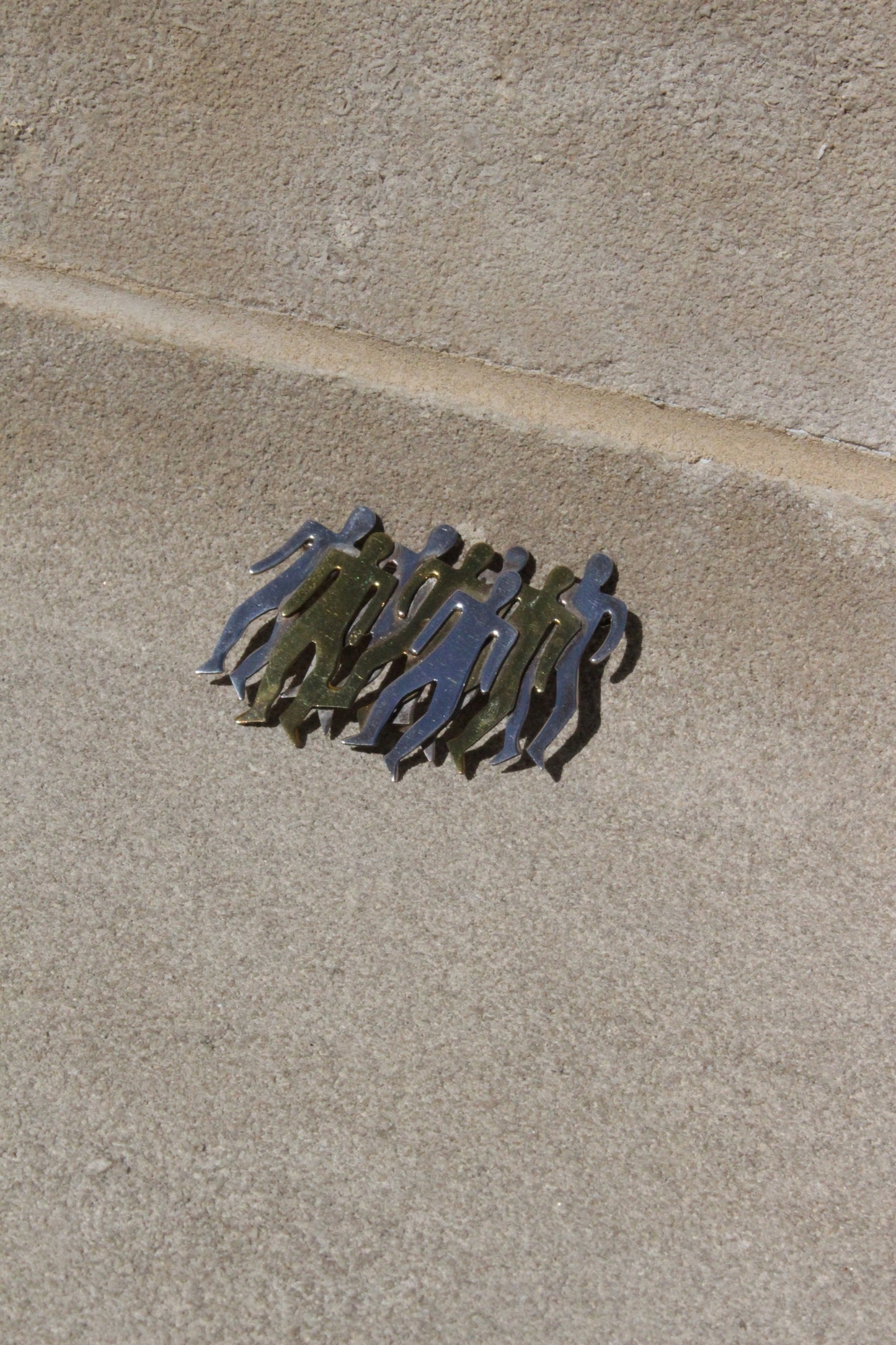 Rare Vintage Modernist Sterling Silver Brooch