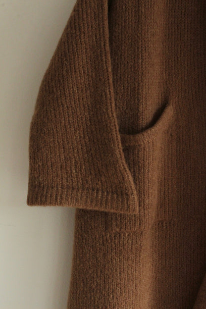 Haori Extra Long Alpaca Sweater Coat