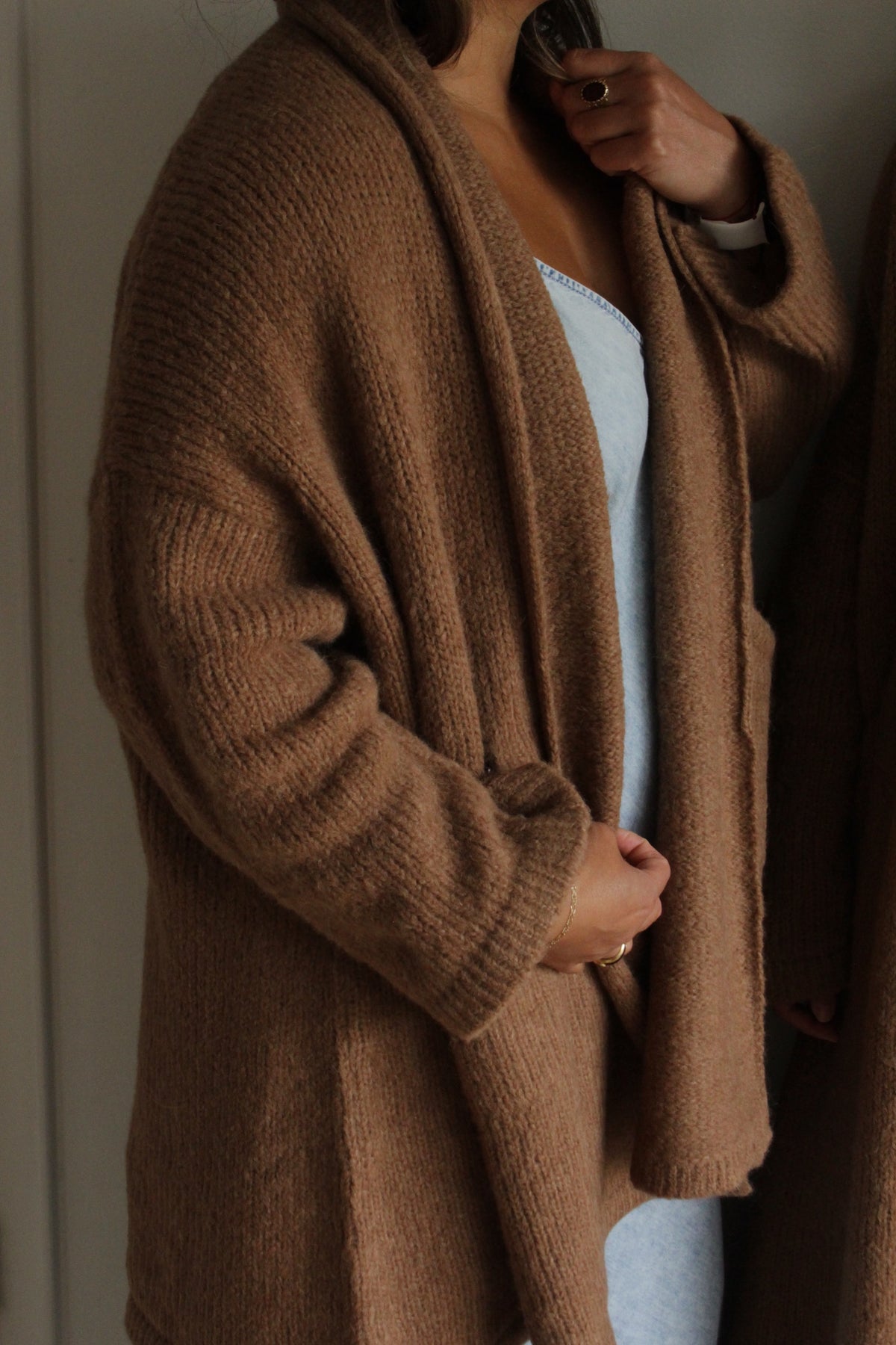 Haori Alpaca Sweater Coat