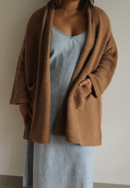 Haori Alpaca Sweater Coat