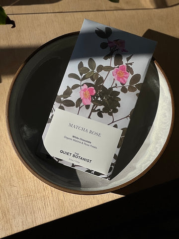 The Quiet Botanist / Matcha Rose Botanical Chocolate
