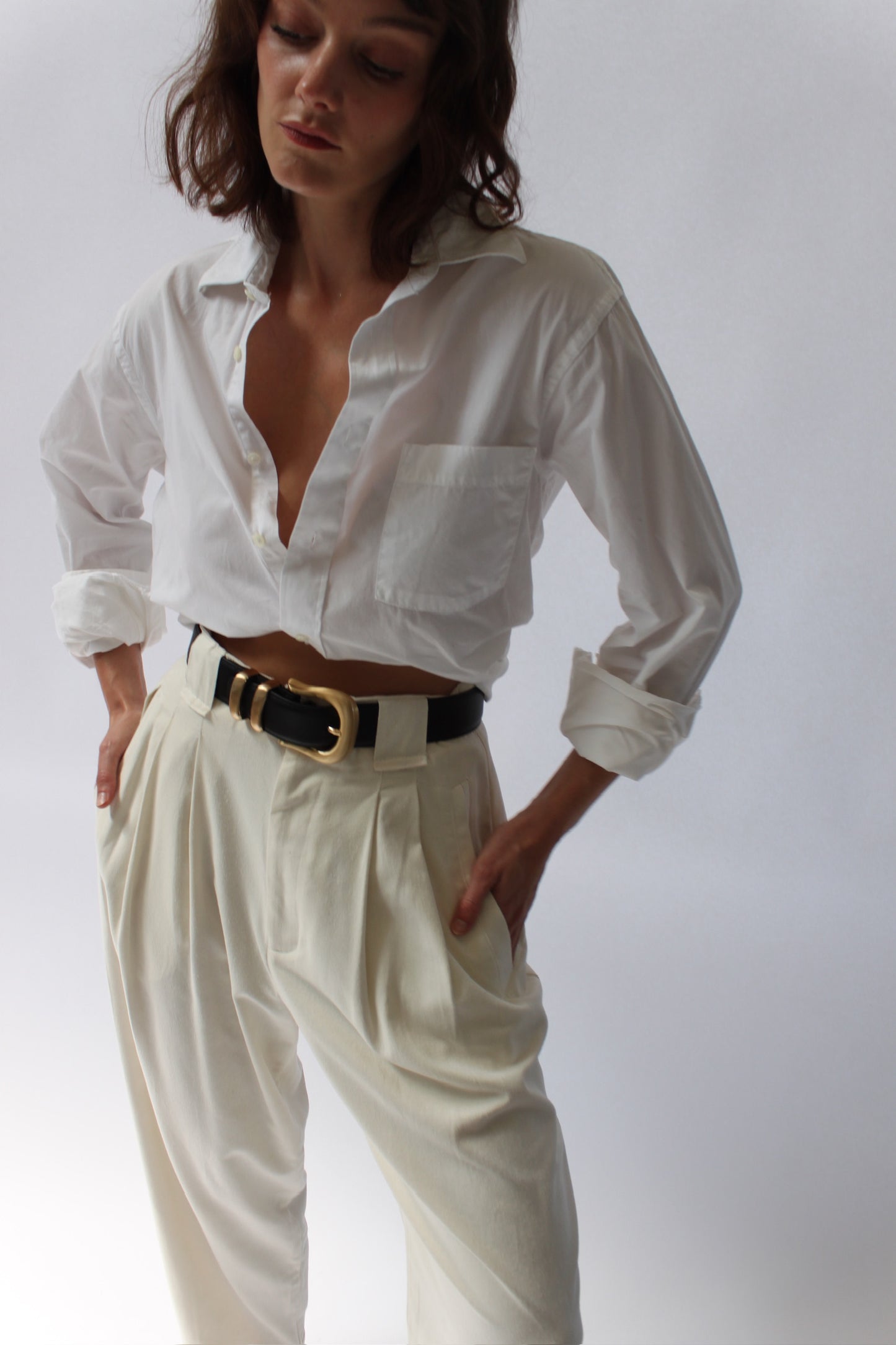 Vintage Christian Dior Crisp White Button Up