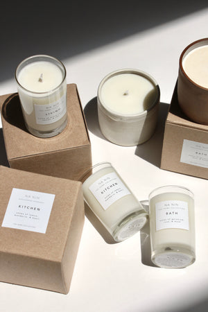 Bath Candle / Available in White & Terracotta