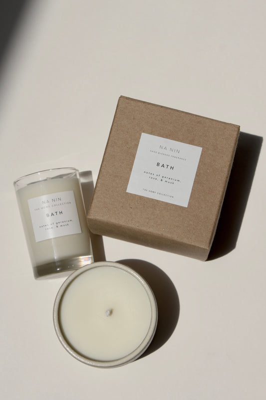 Bath Candle / Available in White & Terracotta